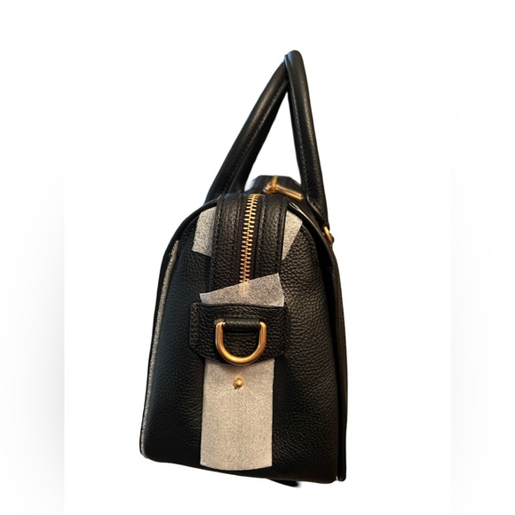 Kate Spade NWT Gramercy Black Peppled Leather Satchel Crossbody Bag - Picture 6 of 13